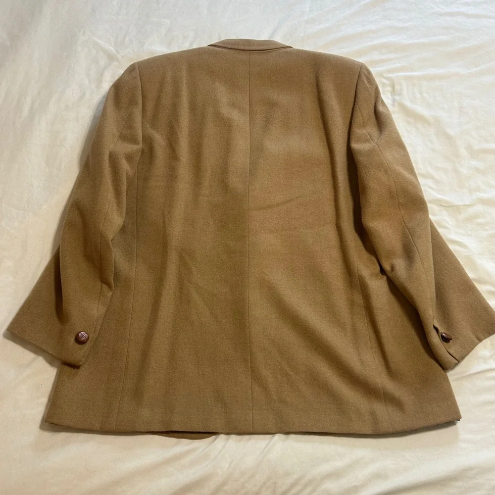 Vintage LeBaron California Clothes Camel Tan Blazer Sport Coat Mens 50L Big Tall